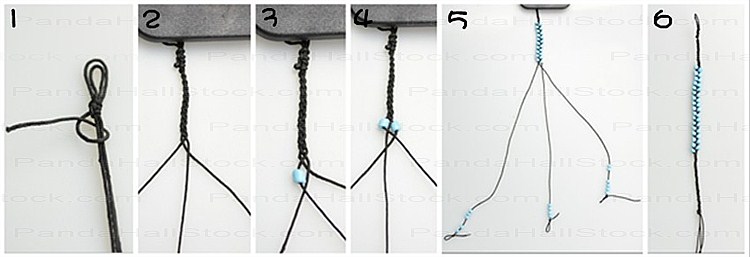 How to make a braided bracelet steps